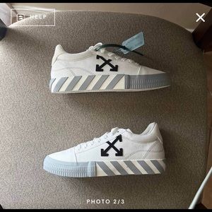 Off-white sneakers size 10 women’s, size 8.5 men
